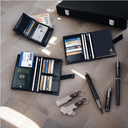 Coffret Mallette en Cuir Véritable