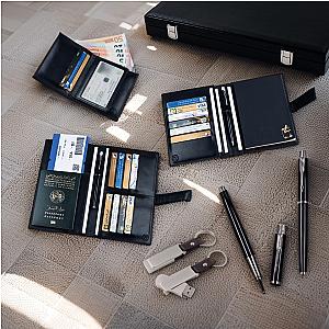 Coffret Mallette en Cuir Véritable