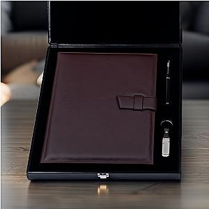 Coffret Porte Documents A4 en Cuir Véritable