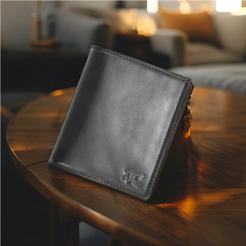 Portefeuille USA 6 Cartes en Cuir Véritable