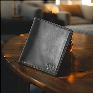 Portefeuille USA 6 Cartes en Cuir Véritable