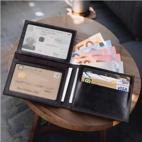 Portefeuille USA 5 Cartes en Cuit