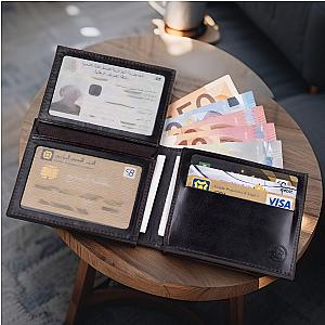 Portefeuille USA 5 Cartes en Cuit
