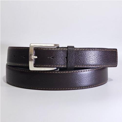 Ceinture Homme en Cuir Texturé et Cousu