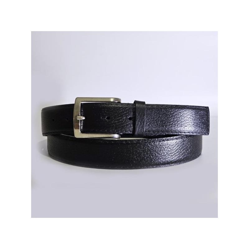 Ceinture Homme en Cuir Texturé et Cousu