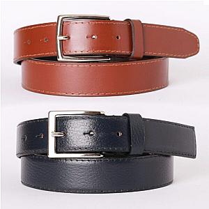 Pack 2 Ceintures Homme en Cuir