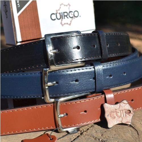 Pack 3 Ceintures Homme en Cuir Véritable