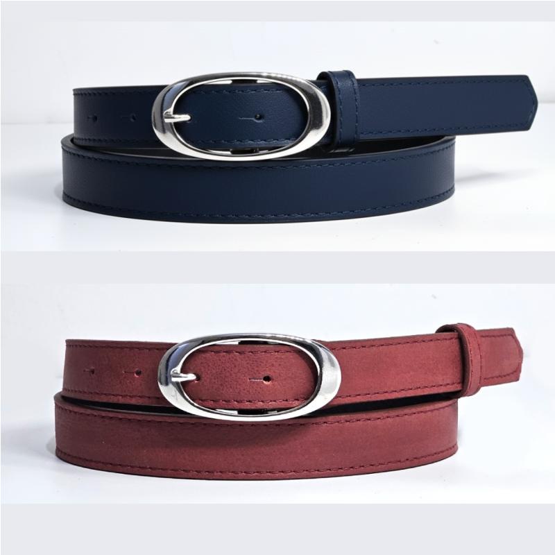 Pack 2 Ceintures Femme en Cuir