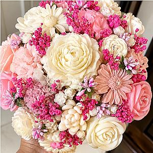 Vase de Fleurs en Bougie Parfumée