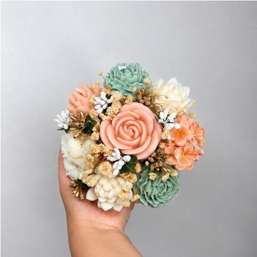 Vase de Fleurs en Bougie Parfumée