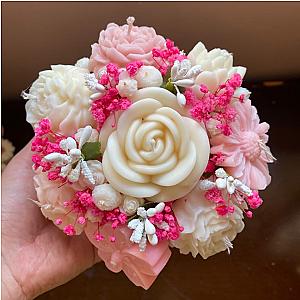 Vase de Fleurs en Bougie Parfumée