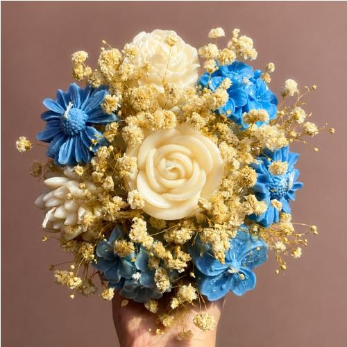 Vase de Fleurs en Bougie Parfumée