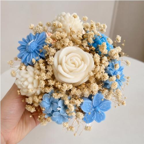 Vase de Fleurs en Bougie Parfumée
