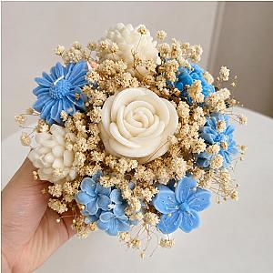 Vase de Fleurs en Bougie Parfumée