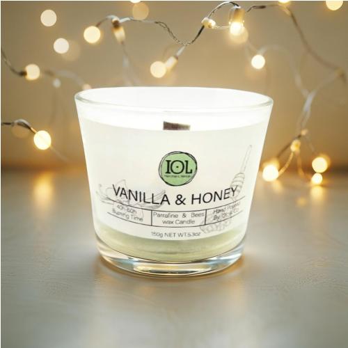  Bougie Parfumée Vanille Miel