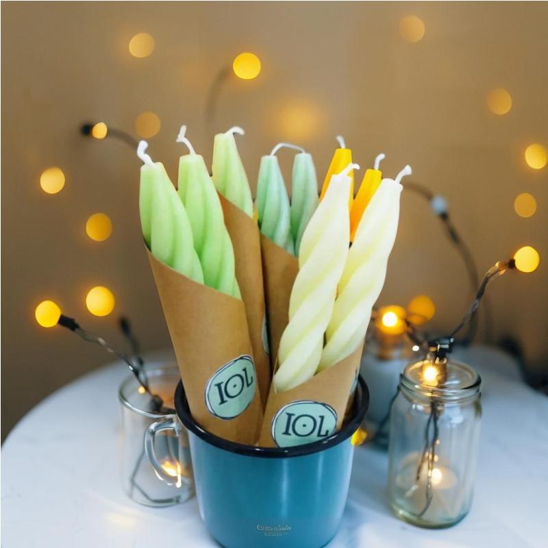 Bougies Torsadées Parfumées