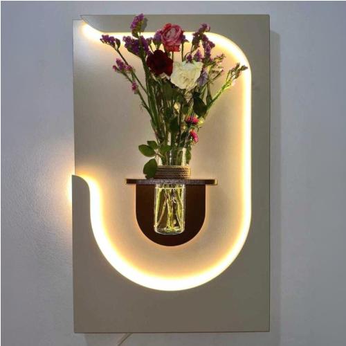 Cadre LED avec Fleurs
