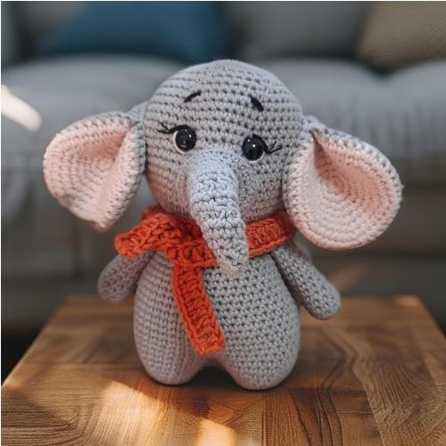 Doudou Elephant au Crochet