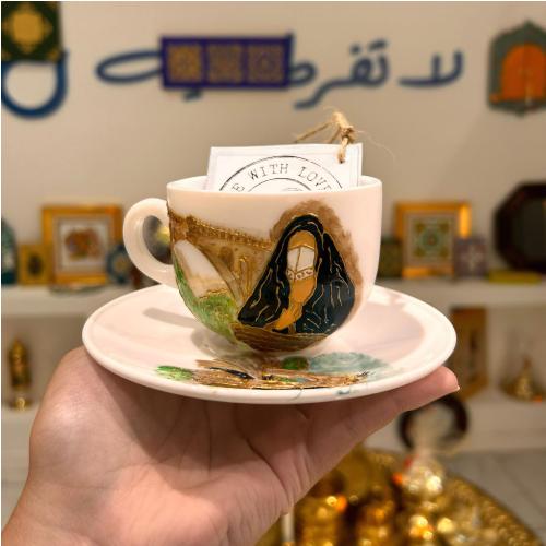 Tasse à Café Peinte à la Main