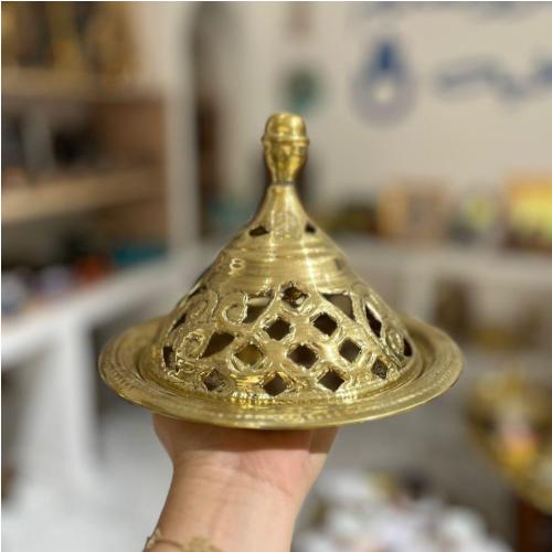 Tajine Décoratif en Cuivre Artisanal