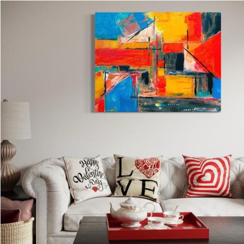 Cadre Art Abstrait Impression sur toile