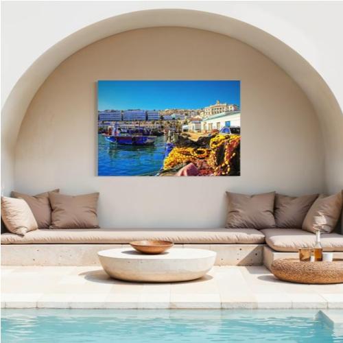 Tableau Port d'Alger sur Toile