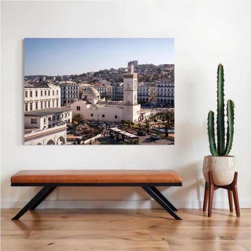 Tableau Alger la Blanche Impression sur Toile